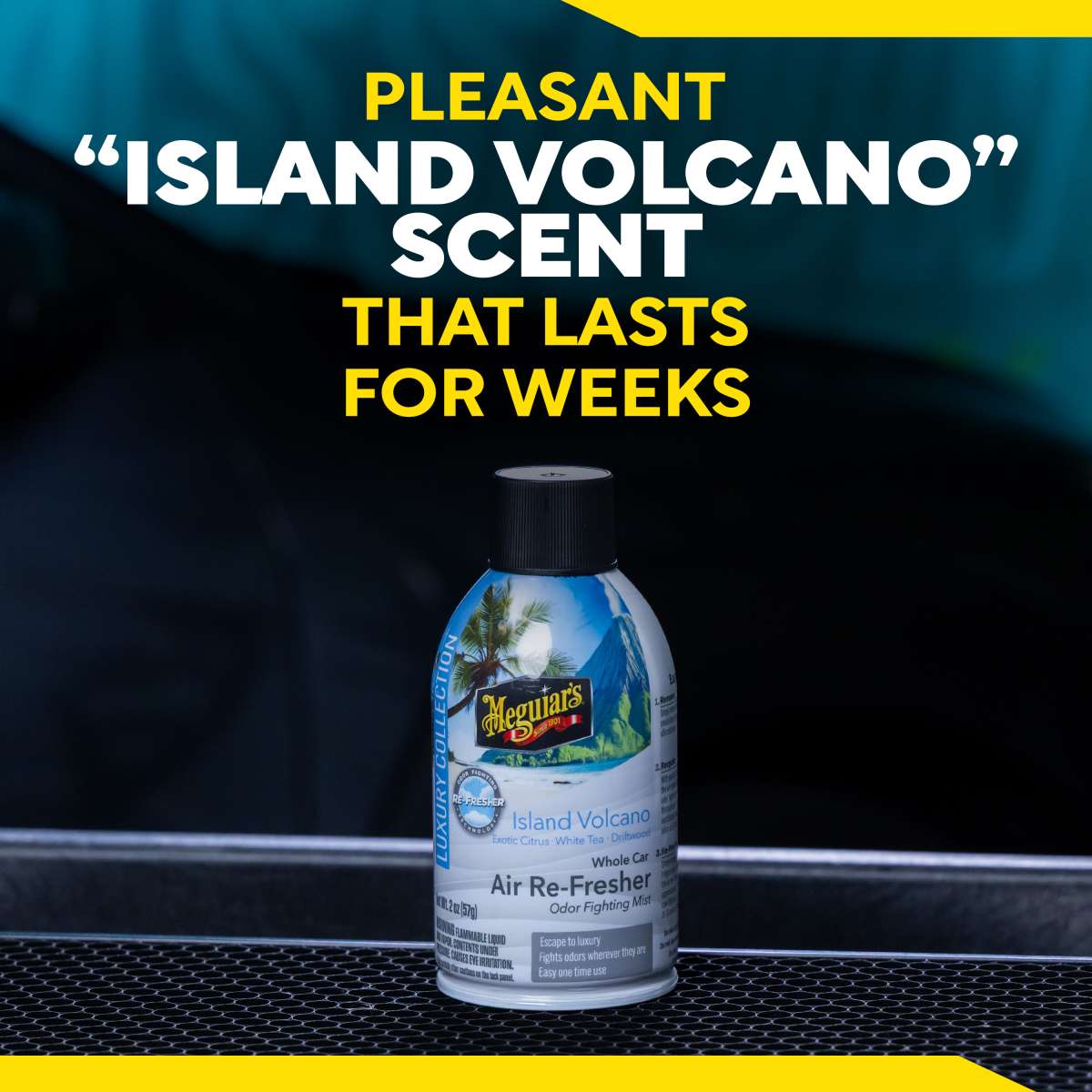  Meguiar's Whole Car Air Re-Fresher Odor Elimiator - Island Volcano